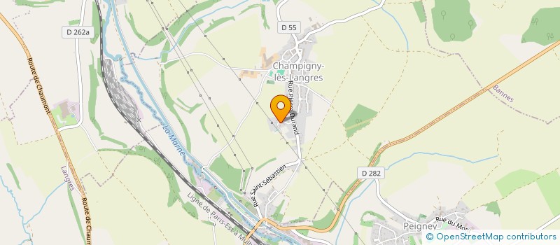 localisation de l'entreprise LES LINGON'S à CHAMPIGNY-LES-LANGRES