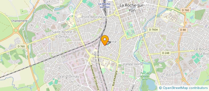 localisation de l'entreprise LES LIONCEAUX à LA ROCHE-SUR-YON