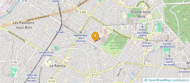 localisation de l'entreprise LES LIONS à CLICHY-SOUS-BOIS