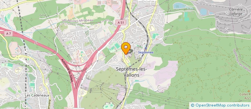 localisation de l'entreprise LES LIONS DU SUD à SEPTEMES-LES-VALLONS