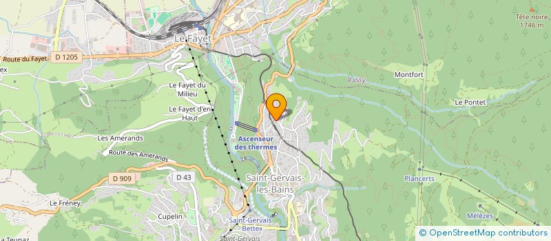 localisation de l'entreprise LES LISERONS  SAINT-GERVAIS-LES-BAINS