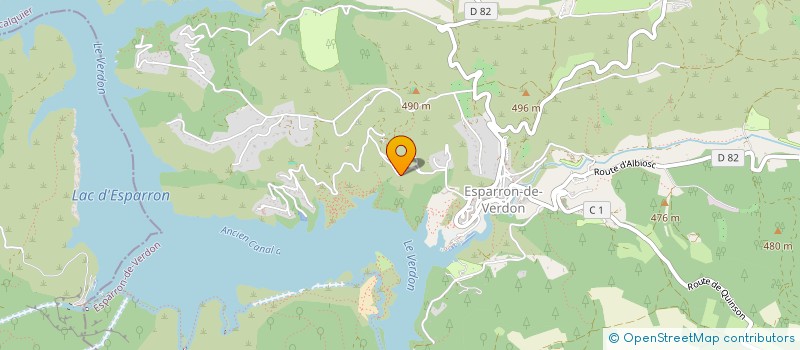 localisation de l'entreprise LES LISSES  ESPARRON-DE-VERDON