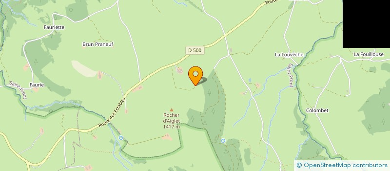 localisation de l'entreprise LES LITS DE BERGER  SAINT-FRONT