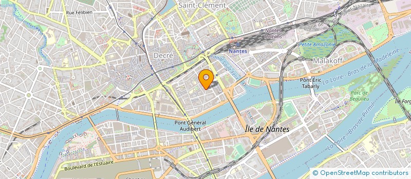 localisation de l'entreprise LES LIVRES DE L'OUEST à NANTES