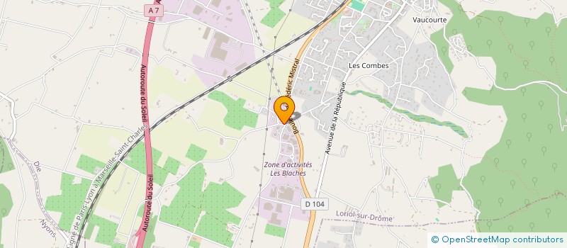 localisation de l'entreprise LES LOCATERRES  LORIOL-SUR-DROME