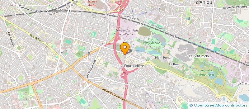 localisation de l'entreprise LES LOCAUX MOTEURS à ANGERS