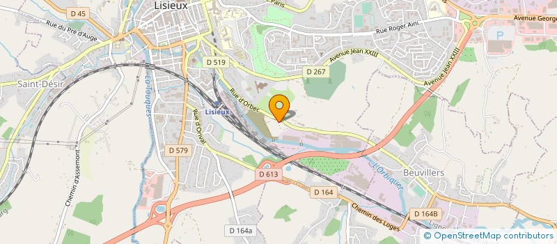 localisation de l'entreprise LES LOCAUX MOTIVES à LISIEUX