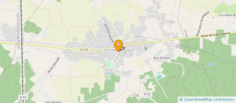 localisation de l'entreprise LES LOCAVORES DU HAUT POITOU  SCORBE-CLAIRVAUX