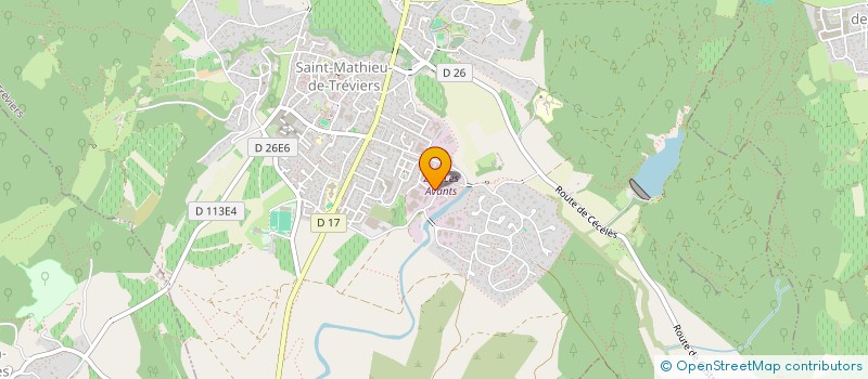 localisation de l'entreprise LES LOCO'VORES!  SAINT-MATHIEU-DE-TREVIERS