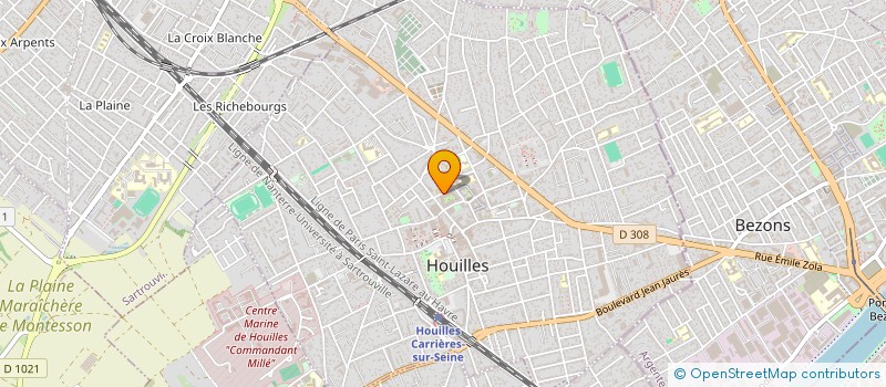 localisation de l'entreprise LES LOCODINGOS  HOUILLES