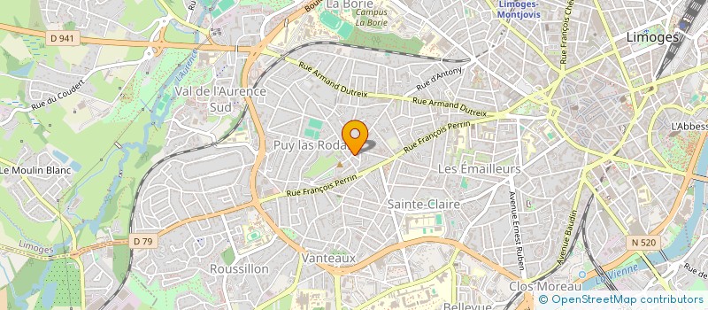 localisation de l'entreprise LES LOCONAURES à LIMOGES