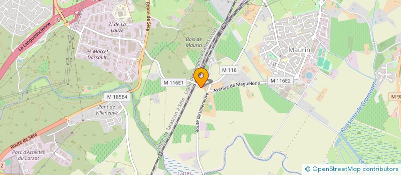 localisation de l'entreprise LES LODGES  LATTES