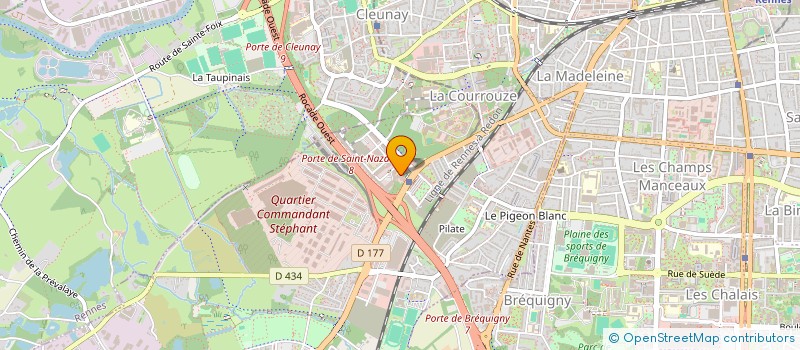 localisation de l'entreprise LES LODGES DE KERLEVEN  SAINT-JACQUES-DE-LA-LANDE