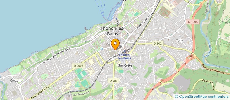 localisation de l'entreprise LES LODGES DE MORZINE  THYEZ