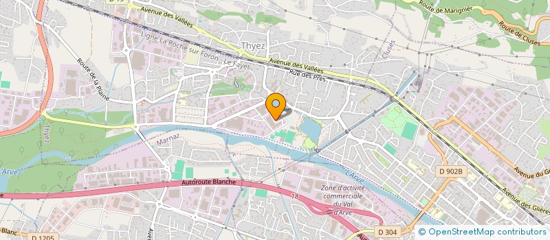 localisation de l'entreprise LES LODGES DE RIPAILLE  THYEZ