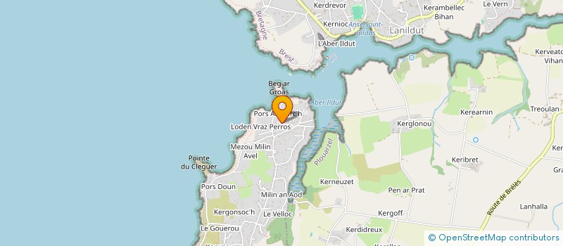 localisation de l'entreprise LES LODGES DES LINIOUS  LAMPAUL-PLOUARZEL