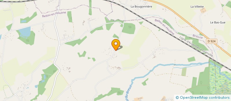 localisation de l'entreprise LES LODGES DU HOULME à BELLOU-EN-HOULME
