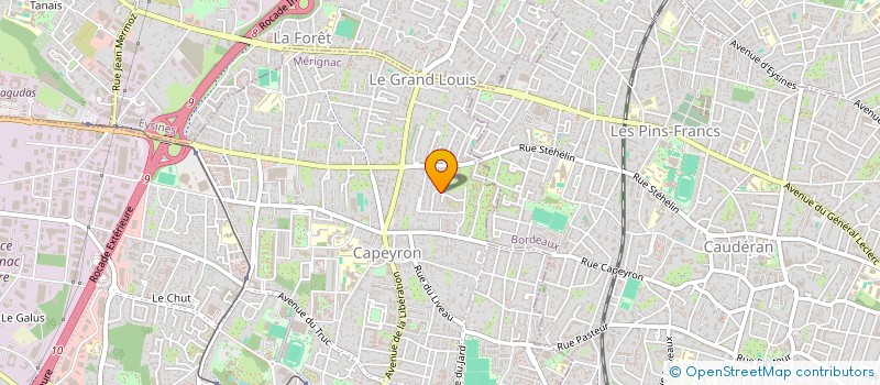 localisation de l'entreprise LES LODGES DU LAC  MERIGNAC