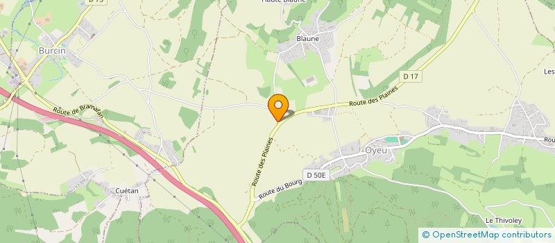 localisation de l'entreprise LES LOGEMENTS DU TRIEVE  OYEU