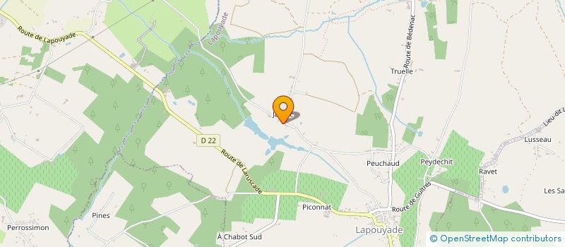 localisation de l'entreprise LES LOGEMENTS DU VAL DE JARNAC  LAPOUYADE