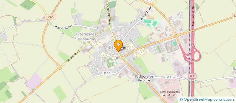 localisation de l'entreprise LES LOGES à BAPAUME
