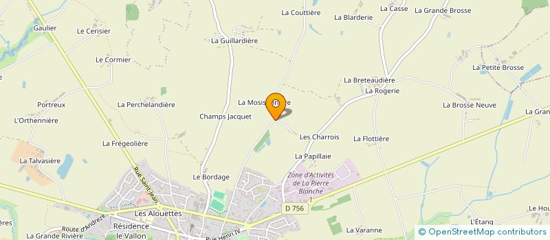 localisation de l'entreprise LES LOGES à MONTREVAULT-SUR-EVRE