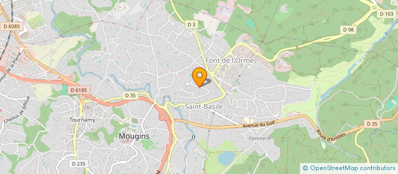localisation de l'entreprise LES LOGES à MOUGINS