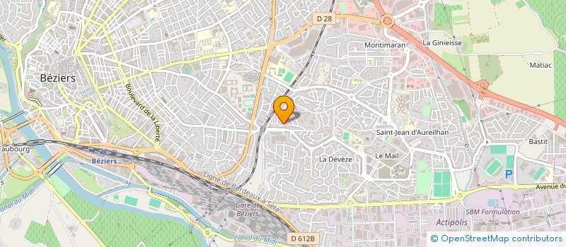 localisation de l'entreprise LES LOGES DE LA FOLIE à BEZIERS