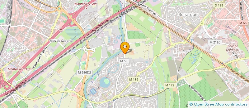 localisation de l'entreprise LES LOGES DE LA MER à LATTES