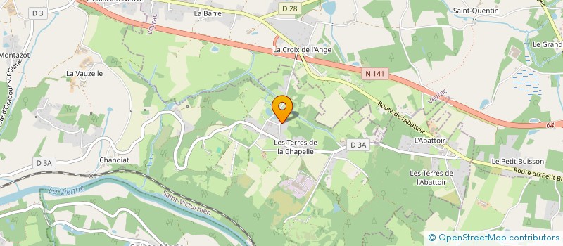 localisation de l'entreprise LES LOGES DE NICOLAS à SAINT-VICTURNIEN