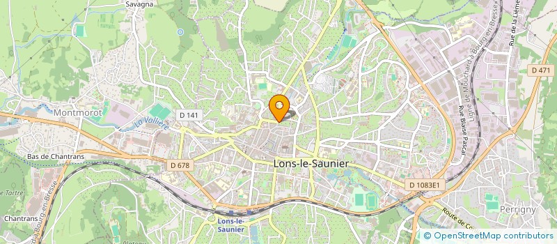 localisation de l'entreprise LES LOGES DE PERRAUD  LONS-LE-SAUNIER