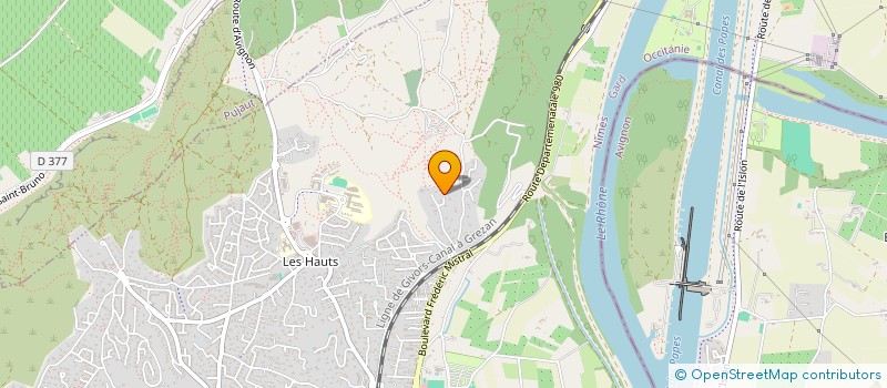 localisation de l'entreprise LES LOGES DU DESIGN  VILLENEUVE-LES-AVIGNON