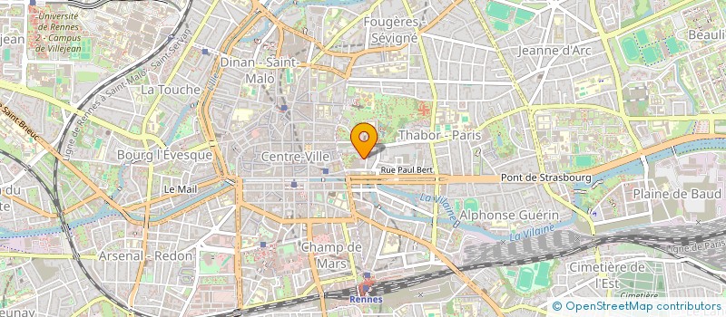 localisation de l'entreprise LES LOGES DU GARDEN  RENNES