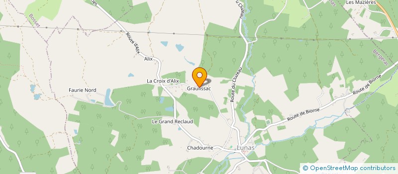 localisation de l'entreprise LES LOGES DU TEMPS à LUNAS