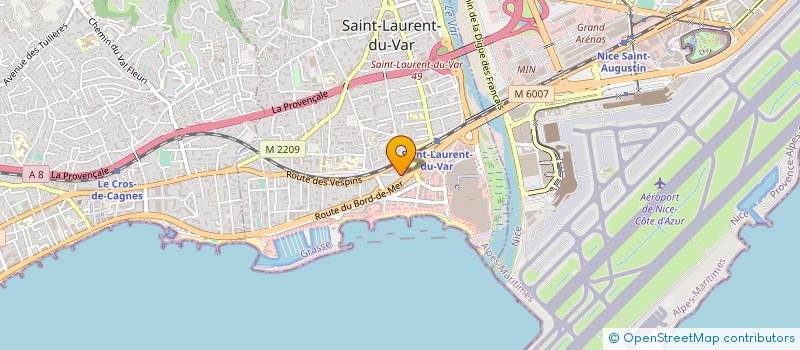 localisation de l'entreprise LES LOGGIAS à SAINT-LAURENT-DU-VAR