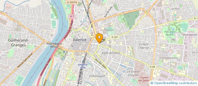 localisation de l'entreprise LES LOGGIAS  VALENCE