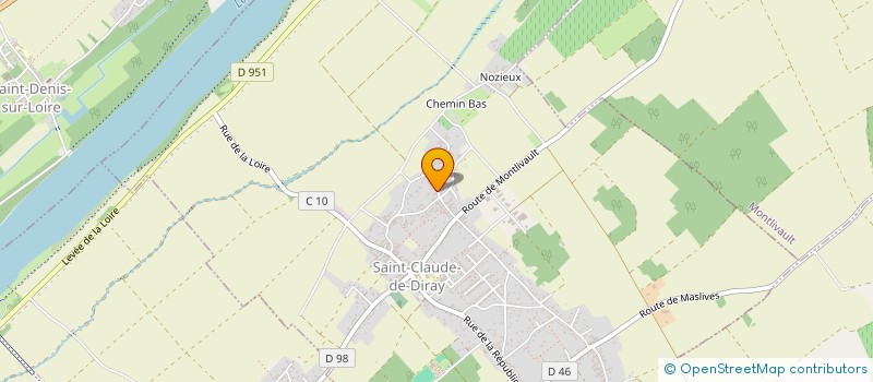 localisation de l'entreprise LES LOGIS D'HUGUETTE  SAINT-CLAUDE-DE-DIRAY