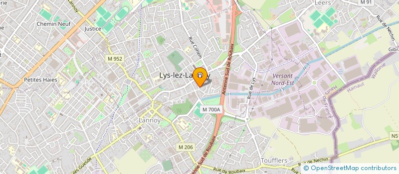 localisation de l'entreprise LES LOGIS DE BARBIEUX  SAILLY-LEZ-LANNOY