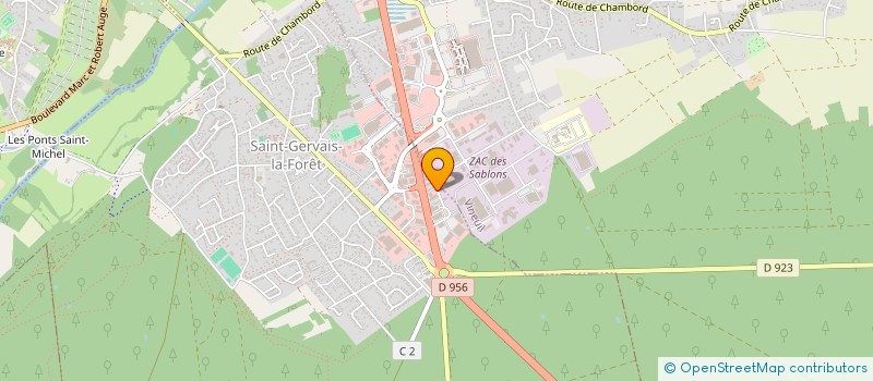 localisation de l'entreprise LES LOGIS DE COUDDES  SAINT-GERVAIS-LA-FORET