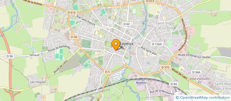 localisation de l'entreprise LES LOGIS DE LA CATHEDRALE  BAYEUX