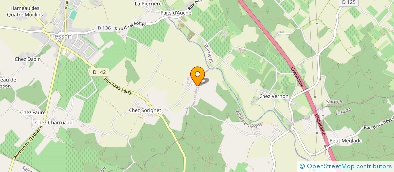 localisation de l'entreprise LES LOGIS DE LA MALVAUD  TESSON