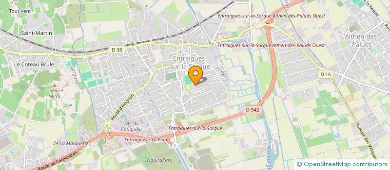 localisation de l'entreprise LES LOGIS DE PROVENCE à ENTRAIGUES-SUR-LA-SORGUE