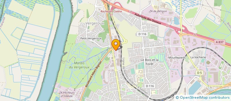 localisation de l'entreprise LES LOGIS DU PERTUIS à ROCHEFORT