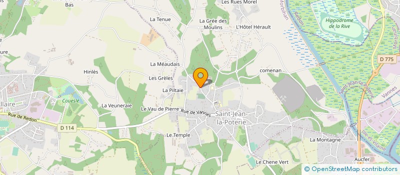localisation de l'entreprise LES LOGIS VERTS DE BRETAGNE à SAINT-JEAN-LA-POTERIE