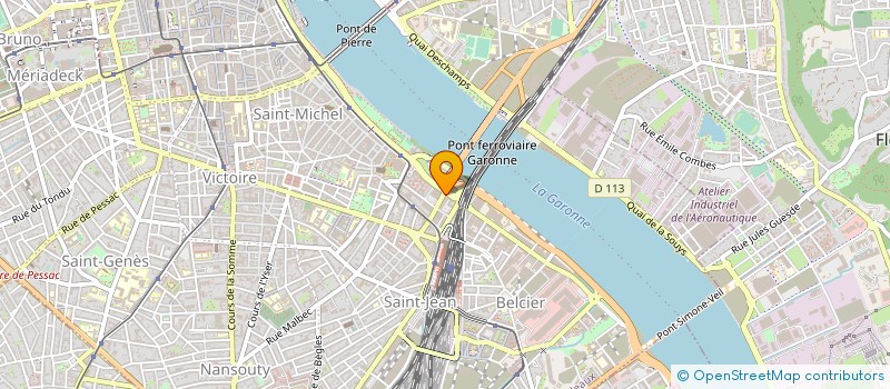 localisation de l'entreprise LES LOISIRS D AQUITAINE à BORDEAUX