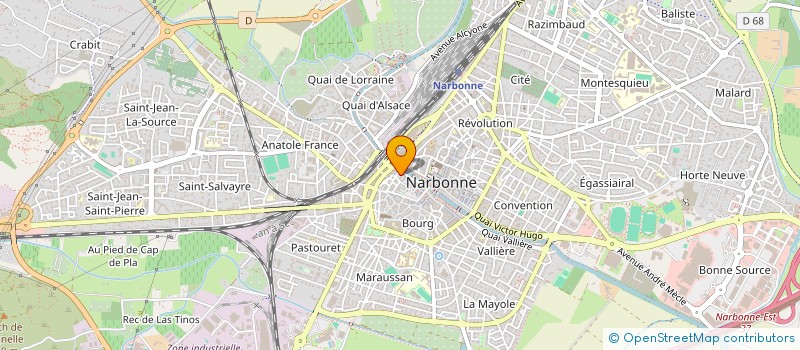 localisation de l'entreprise LES LOISIRS DE PECH DALCY  NARBONNE