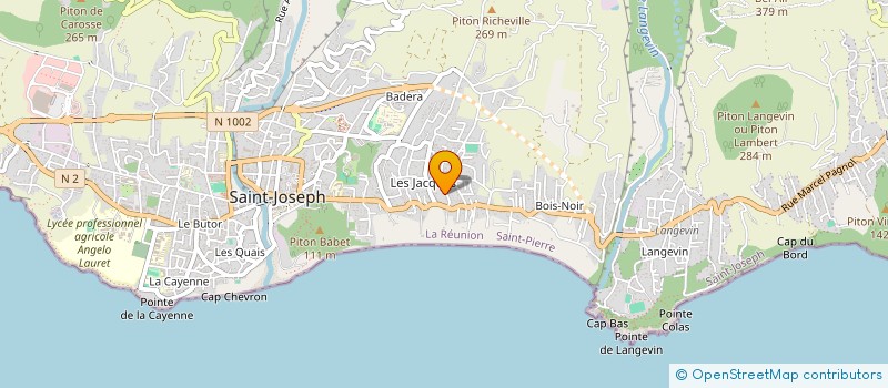 localisation de l'entreprise LES LONGANIS à SAINT-JOSEPH