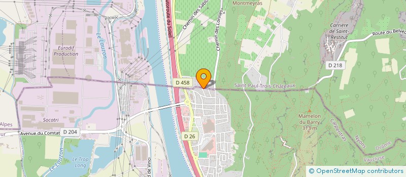 localisation de l'entreprise LES LONNES  SAINT-PAUL-TROIS-CHATEAUX