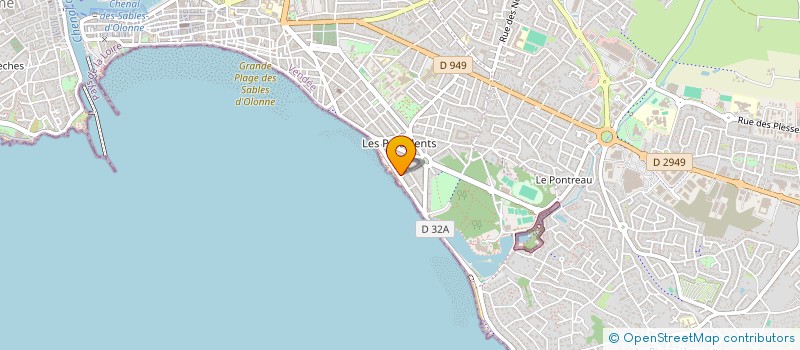 localisation de l'entreprise LES LORIOTS à LES SABLES D'OLONNE