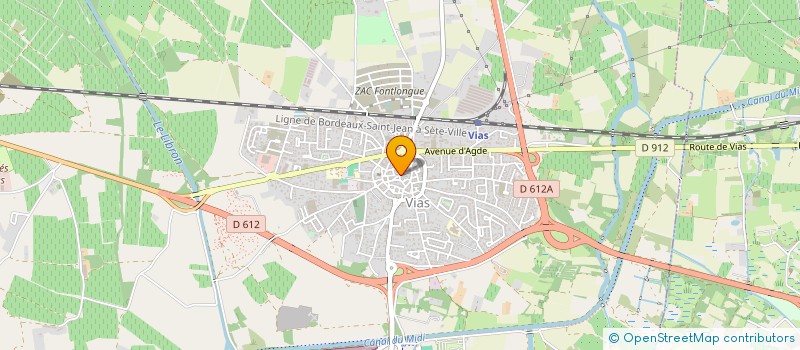 localisation de l'entreprise LES LOTISSEURS VIASSOIS  VIAS